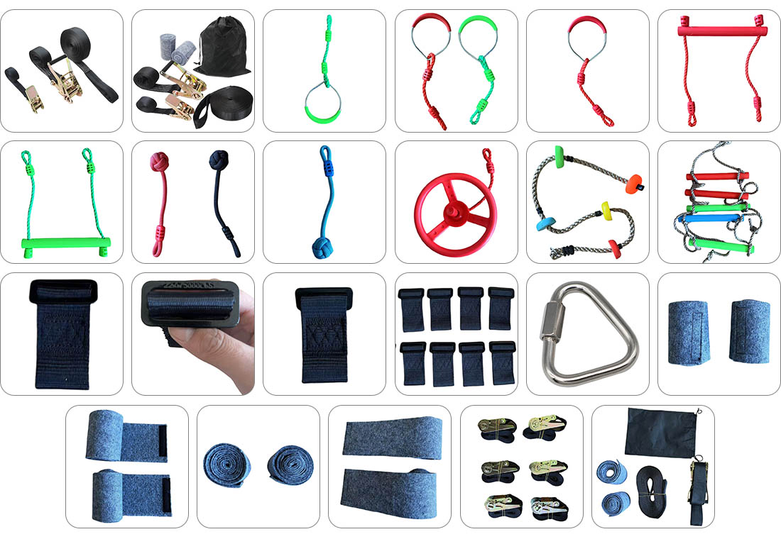 Slackline Swing Set